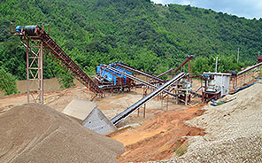 广西桂平河卵石制砂生产